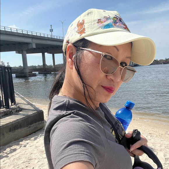 #1328**Unisex Micky Mouse Cartoon Character Cap - Cream - Picture 3 of 3